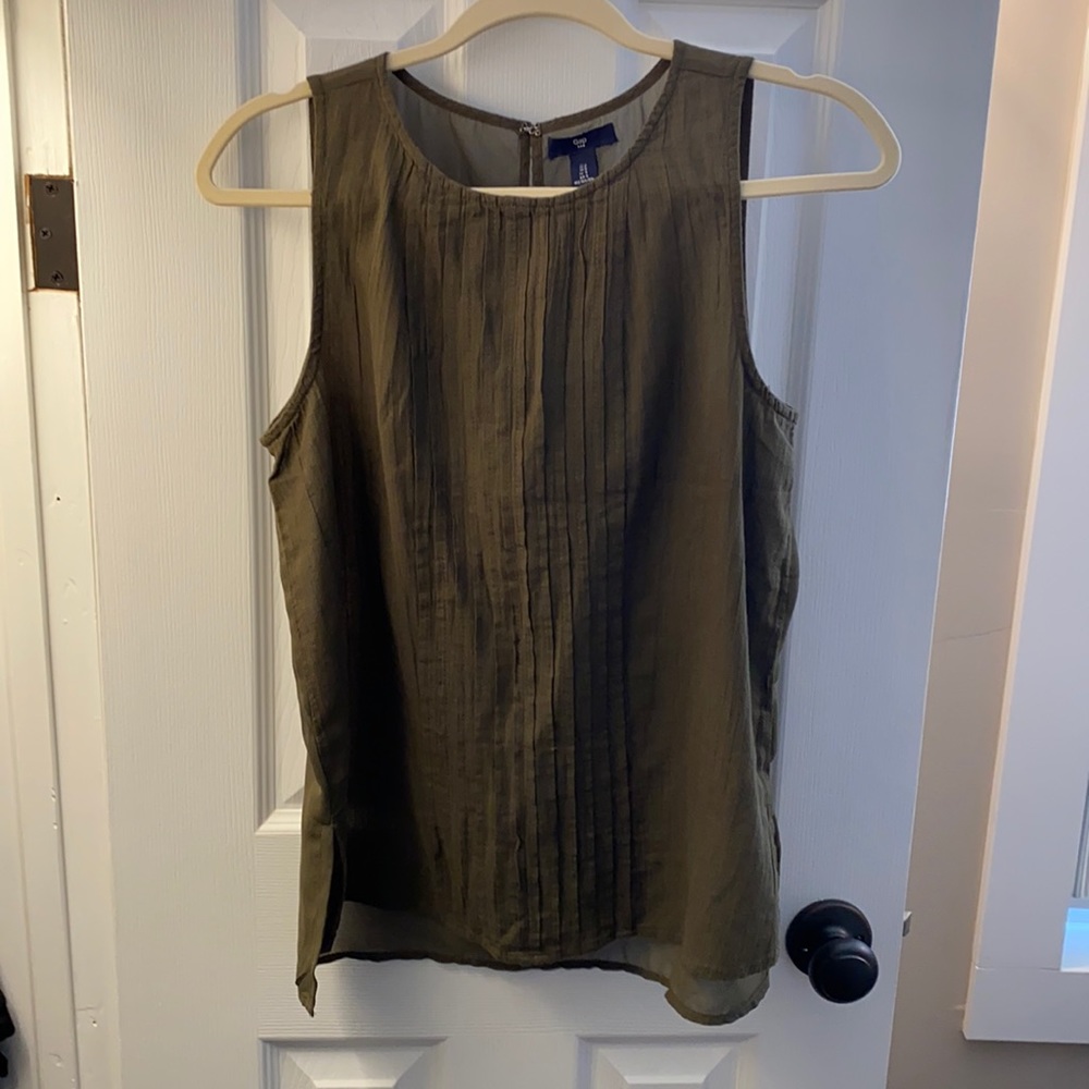 Olive green Gap tank top
